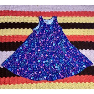 Peace Sign Tent-Style Dress by Spotted Zebra, Children's XXL 14/16
